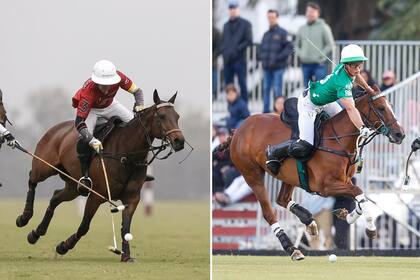 Pablo Mac Donough, de La Irenita, y Bartolomé Castagnola (h.), de La Natividad: este sábado sostendrán un duelo de grandes números 3 en la definición del primer finalista del Abierto de Hurlingham.