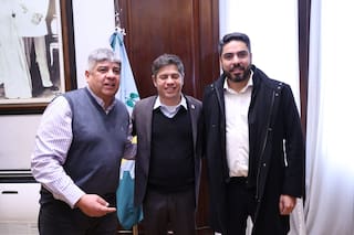 Kicillof, con Moyano y gremialistas internacionales: “Si el Gobierno les da la espalda, cuentan con la Provincia”