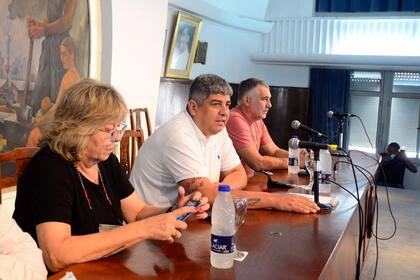 Pablo Moyano, el 25 de enero, cuando abrió la sede de la CGT para convocar a la marcha de la Corte; fue un punto que lo diferenció del resto del consejo directivo