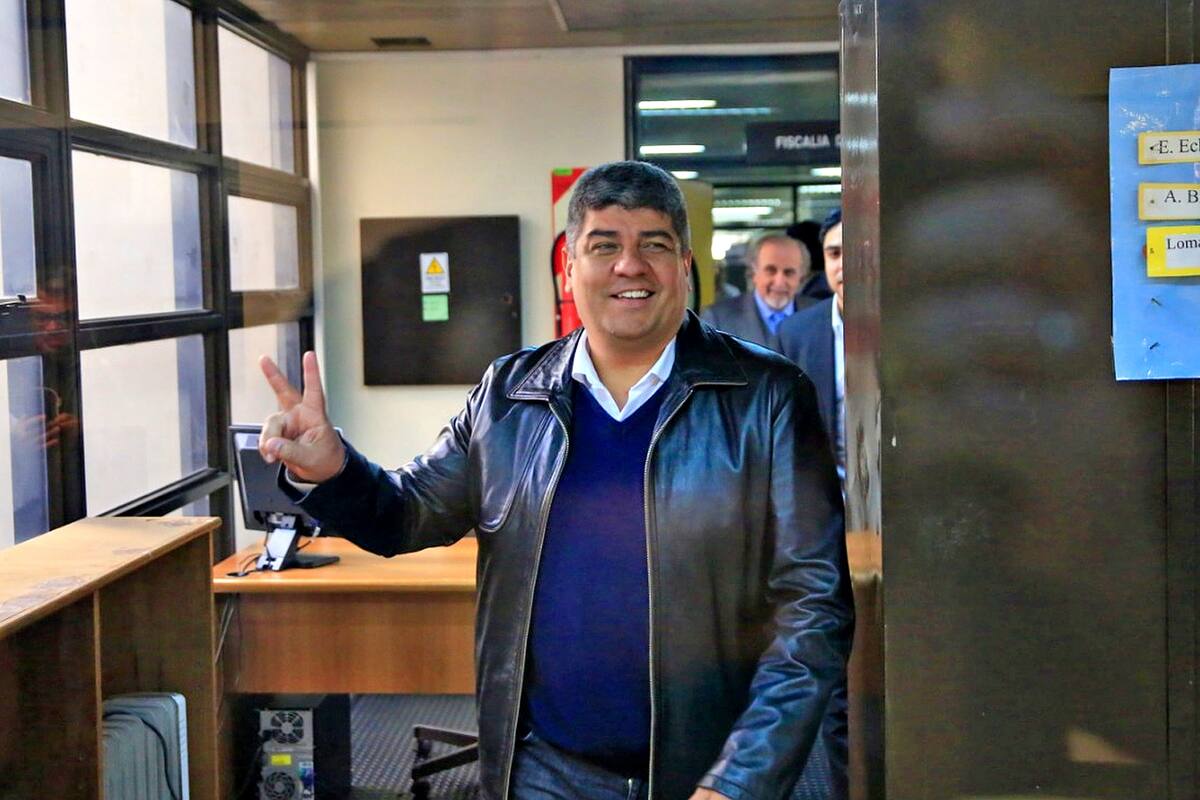 Pablo Moyano en el Departamento Judicial de Lomas de Zamora