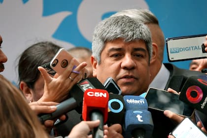 Pablo Moyano llega a la sede del PJ