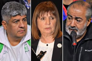 Pablo Moyano, Patricia Bullrich y Héctor Daer