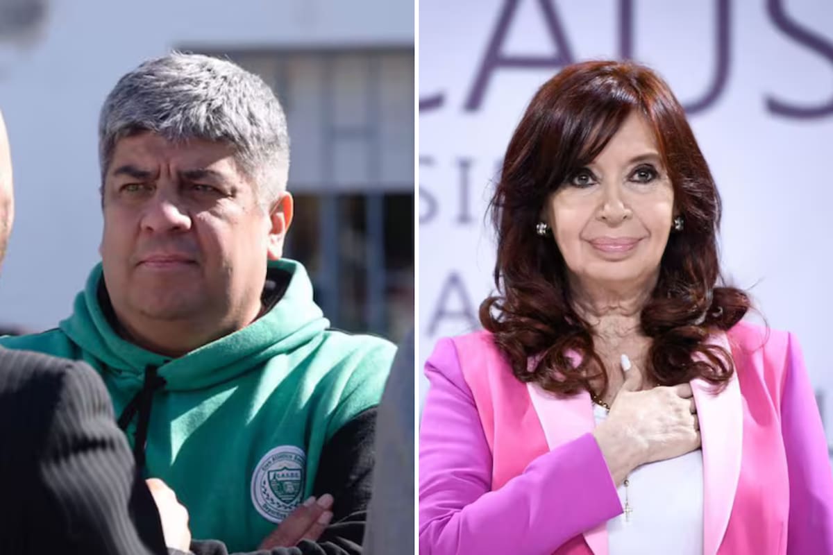 Pablo Moyano y Cristina Kirchner.