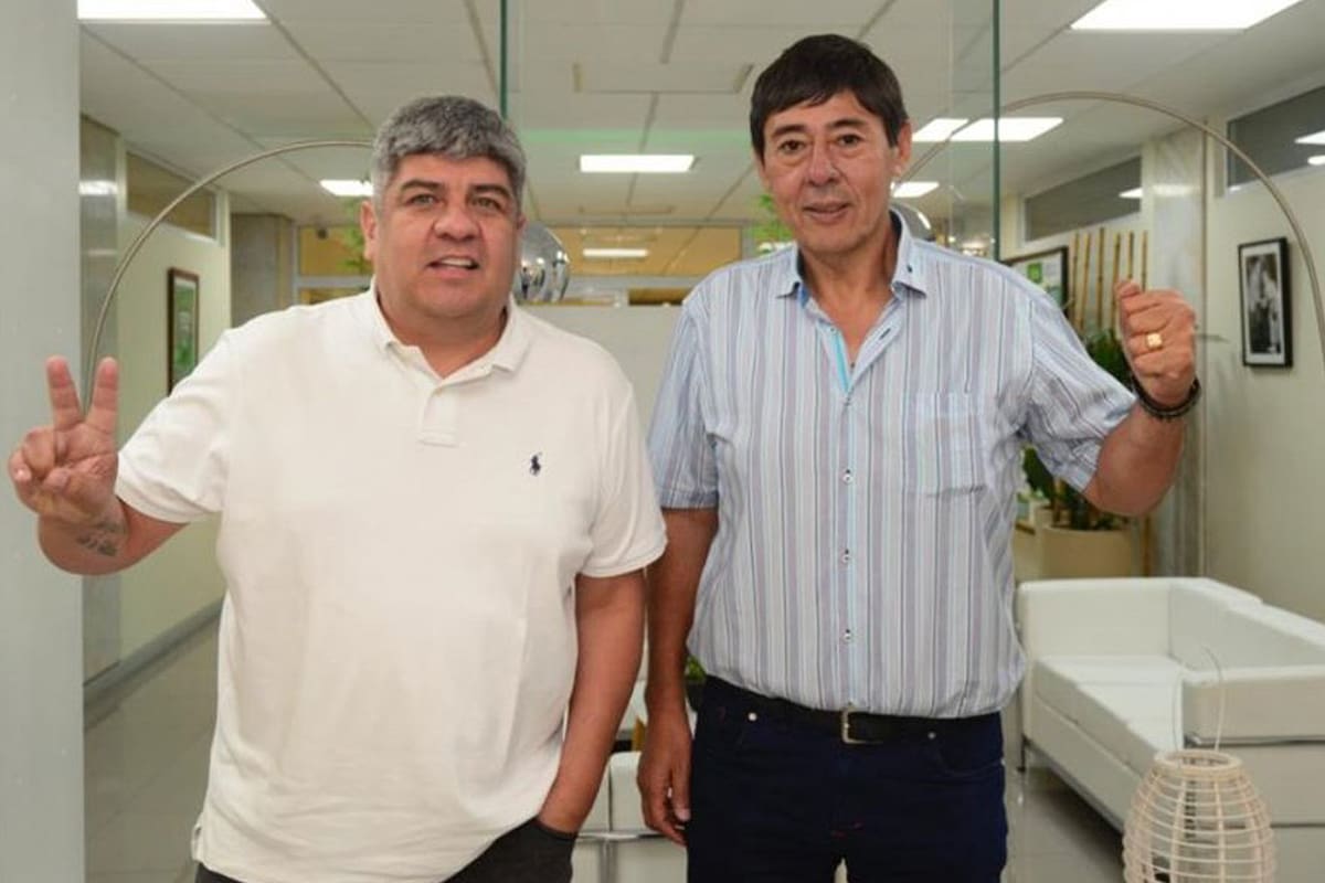 Pablo Moyano y el sindicalista petrolero Marcelo Rucci, que activó un paro de 48 horas en Vaca Muerta