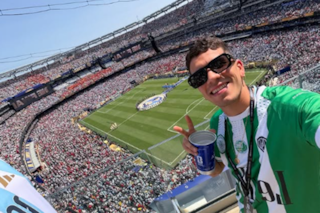 El hijo de Pablo Moyano viajó a la final del Mundial de fútbol