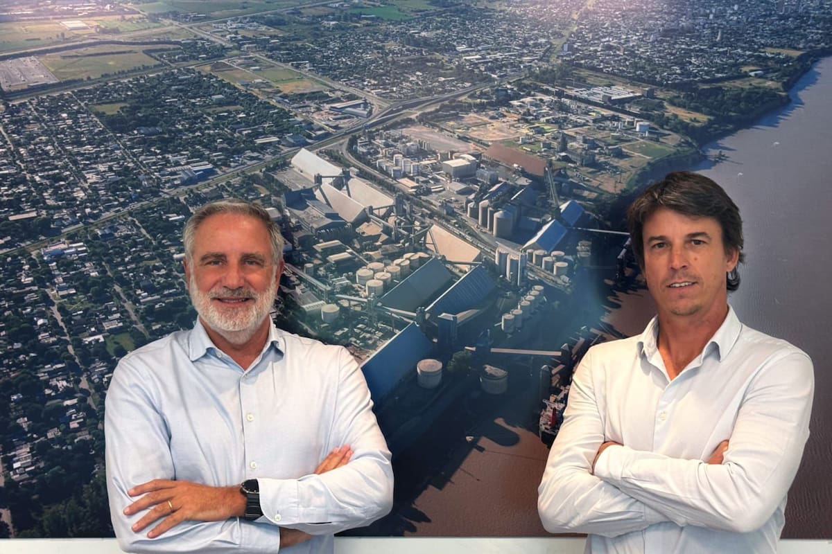 Pablo Noceda, gerente general y CEO de Molinos Agro SA, y Fernando Correa Urquiza, director de la plataforma de Oleaginosas para la región Latinoamérica Sur y Oeste en LDC