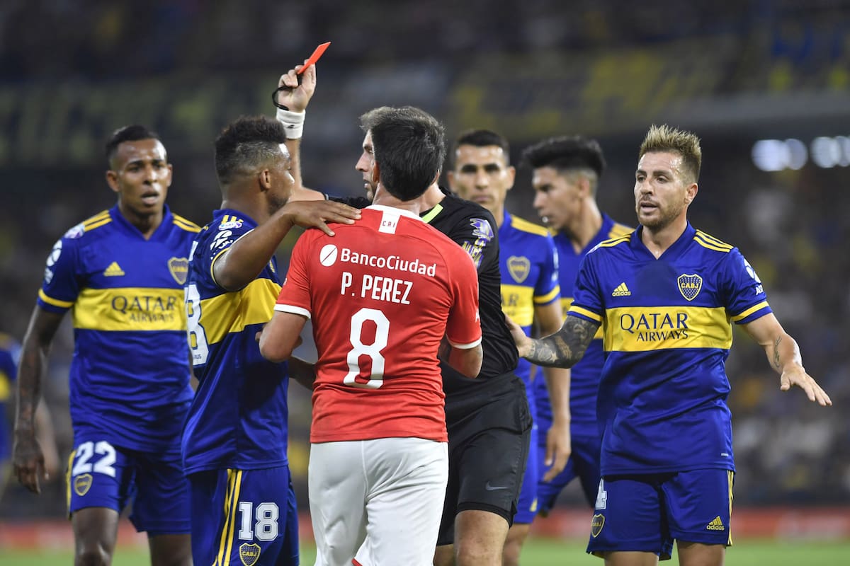 Pablo Pérez, insultos y expulsión en la Bombonera