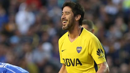 Pablo Pérez marcó por duplicado por primera vez desde que está en Boca