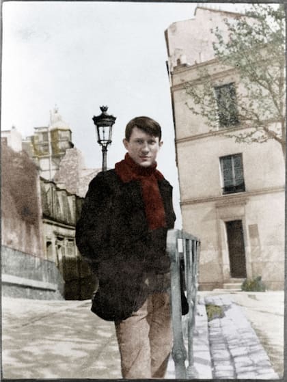 Pablo Picasso en Montmartre, place de Ravignan, 1904 en París, Francia