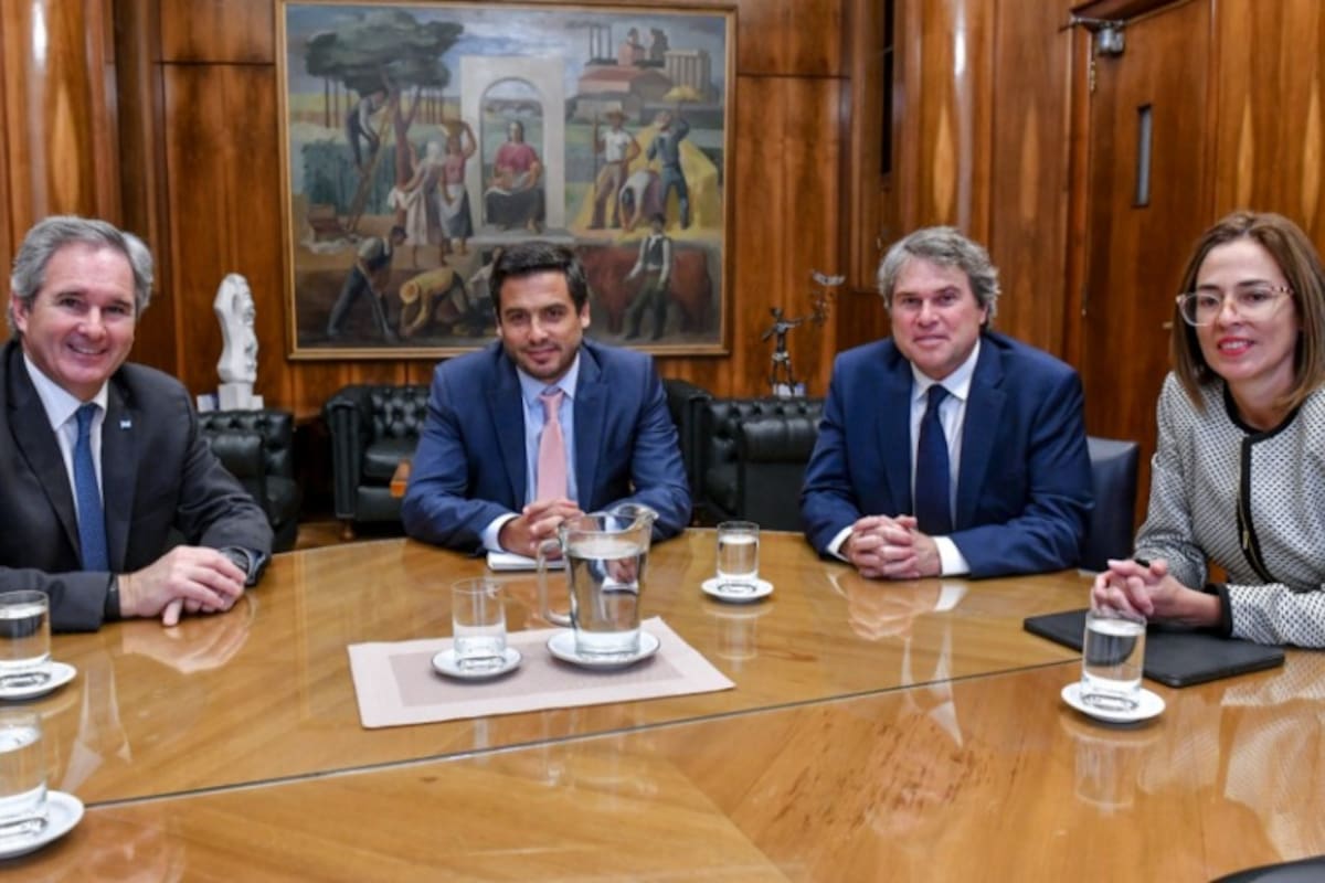 Pablo Quirno (secretario de Finanzas); Guillermo Foscarini (director y jefe de División Corporativa de BID Invest); James Scriven (gerente general del BID Invest); y Viviana Alva Hart (representante del BID en la Argentina)