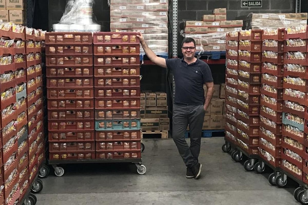 Pablo Ricatti, en la fábrica de Salke Fresh