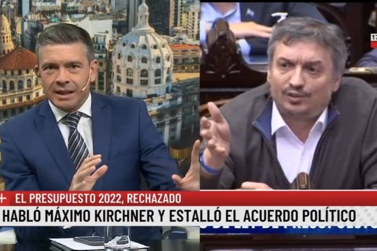 Pablo Rossi le aplicó el VAR al discurso de Máximo Kirchner