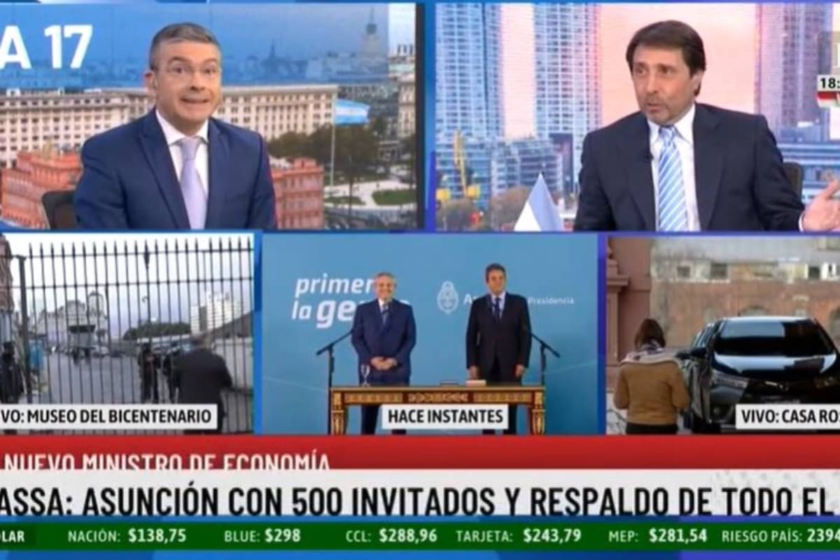 Pablo Rossi y Eduardo Feinmann analizaorn la asunción de Sergio Massa como ministro de Economía, Agricultura y Producción