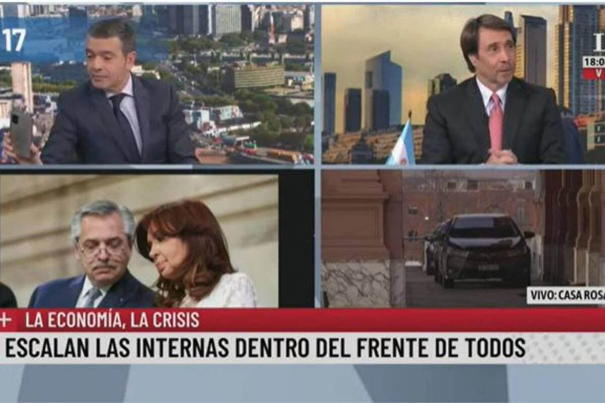 Pablo Rossi y Eduardo Feinmann recibieron un sorpresivo llamado al aire mientras hacían el pase
