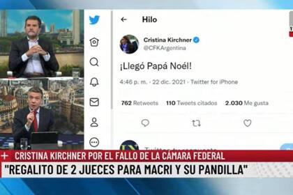 Pablo Rossi y Paulino Rodrigues analizaban los mensajes de Cristina Kirchner en las redes cuando hubo un cambio inesperado