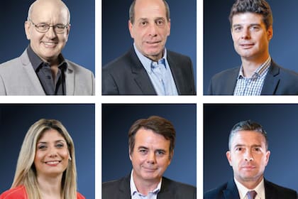Pablo Sirvén, Willy Kohan, Francisco Olivera, Viviana Valles, Gerardo “Tato” Young y Pablo Rossi