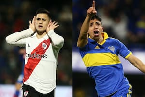Pablo Solari y Luca Langoni, los jóvenes del momento en River y Boca, tendrían posibilidades de jugar su primer Superclásico