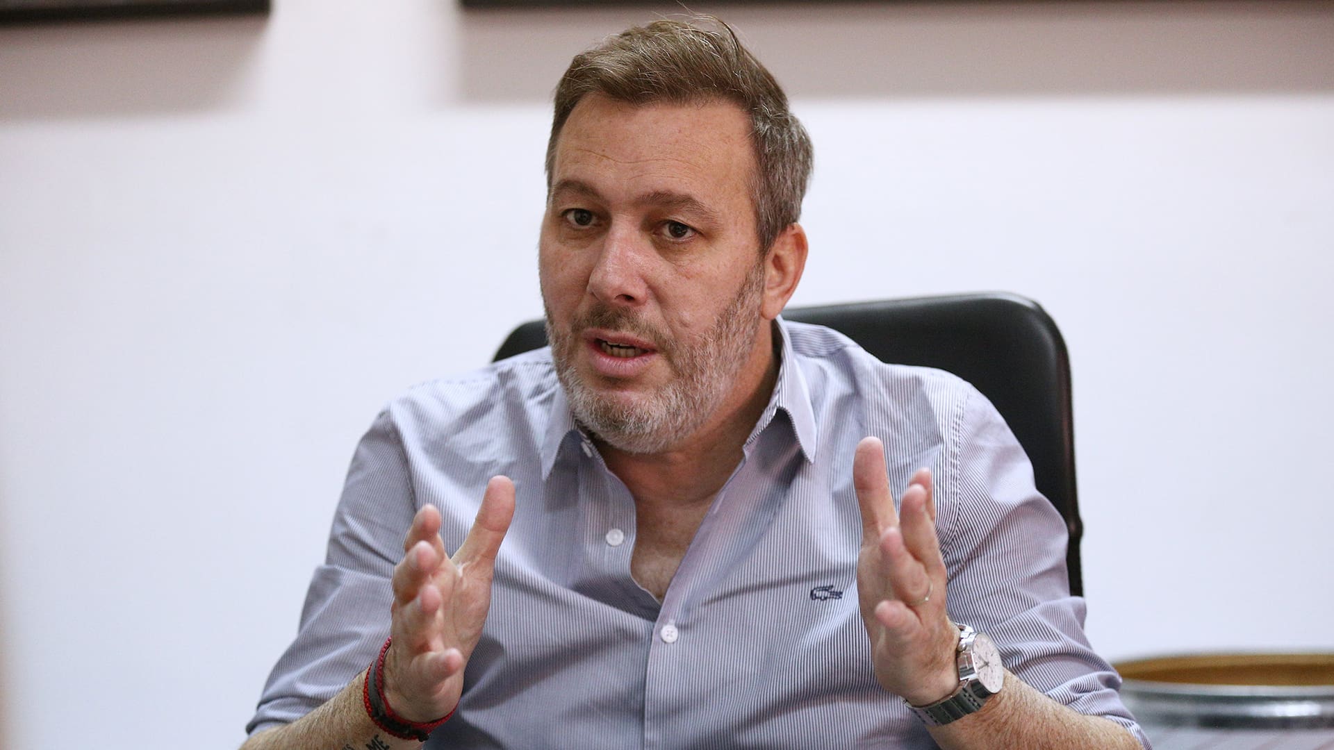 Pablo Wolf, en la fábrica de Chocorisimo