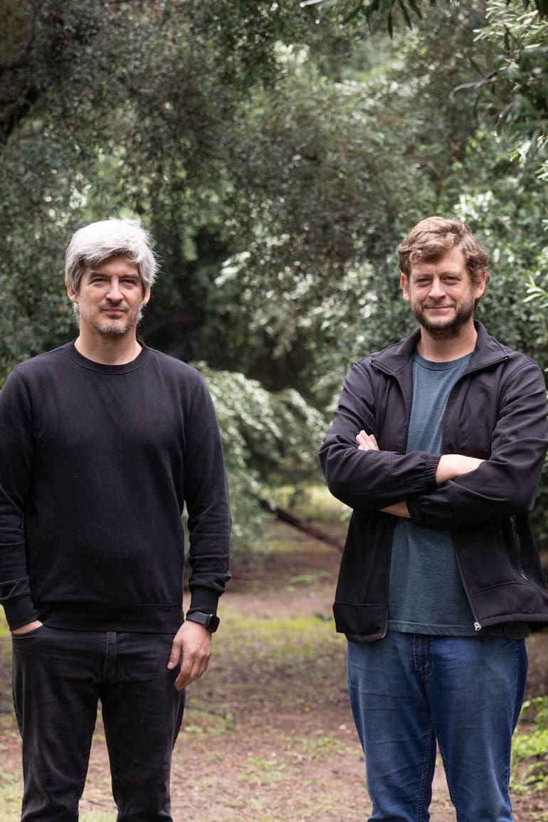 Pablo y Guillermo Geier en los olivares históricos de Olium.