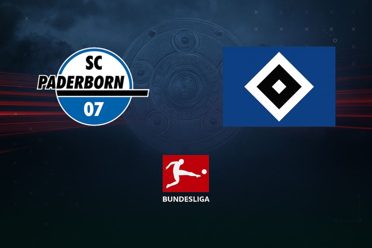 Paderborn y Hamburger SV disputaron uno de los encuentros de la jornada del fútbol aleman