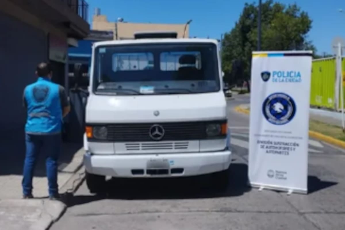 Padre e hijo robaron un camión en Belgrano mientras paseaban un perro y fueron detenidos.