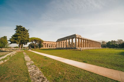 Paestum es un tesoro helénico en Italia.