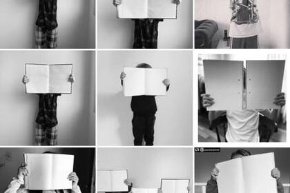 Páginas en blanco, símbolos de la falta de contenidos durante 2020 y de chicos impedidos de escribir su historia