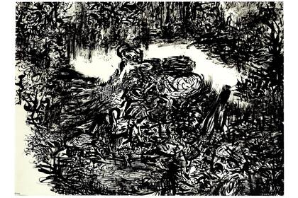 Un enmarañado paisaje en blanco y negro de Eduardo Stupía