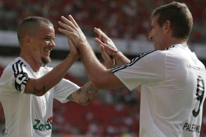 Palermo fue la gran figura del partido a beneficio
