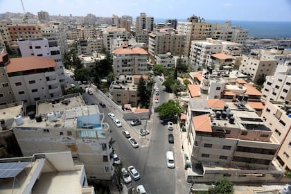 Una vista de una zona residencial de la ciudad de Gaza, de hace tres años