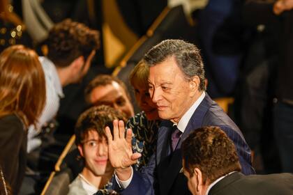 Palito Ortega en septiembre del 2025 en el Palacio Libertad, durante un homenaje. Luego debió recluirse por el Hérpes Zoster