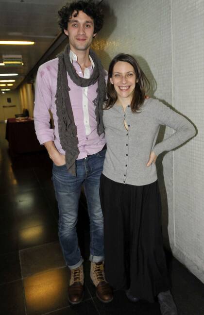 Elena Roger, en camarines estuvo acompañada por su pareja, el actor Mariano Torre