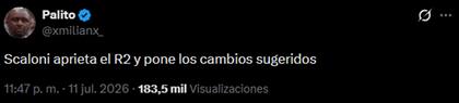 Palito, reconocido twittero, hizo una comparativa entre los cambios y el videojuego FC 26