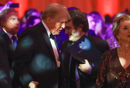 PALM BEACH, FLORIDA - Donald Trump y Javier Milei