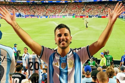 Palmito Música viajó a Estados Unidos para seguir de cerca los partidos de la selección argentina