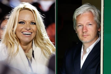 Pamela Anderson; Julian Assange