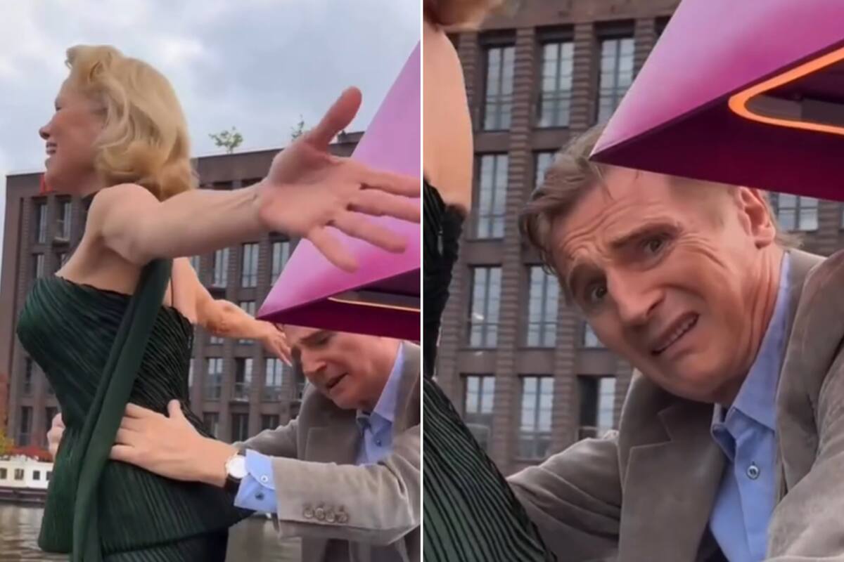 Pamela Anderson y Liam Neeson, una relación que nació en el set de ¿Y dónde está el policía? y parece afianzarse día a día