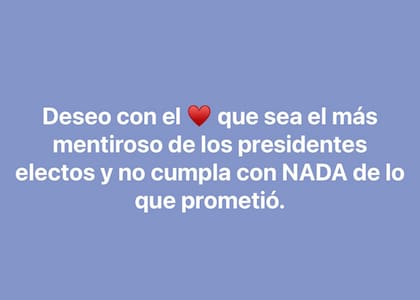 Pamela David compartió un mensaje
