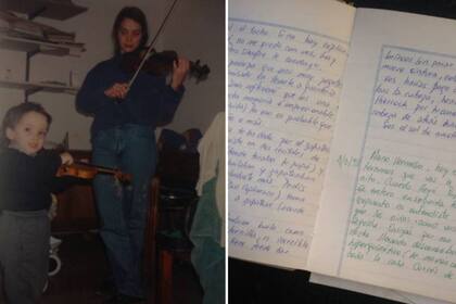 Pamela escribió en un cuaderno todo sobre la infancia de su hijo Manuel, y años más tarde le regaló las anotaciones para que él las tuviera, las leyera y, quizás, las continuara