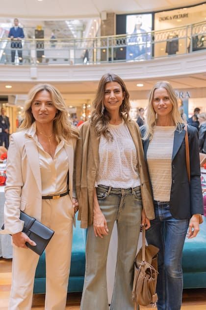 Pamela Marcuzzi, Juliana Awada y Carola del Bianco
