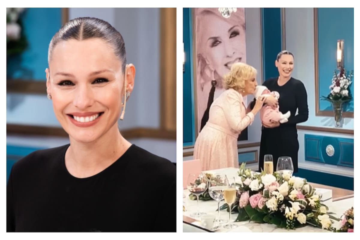 Pampita Ardohain llevó a su hija Ana y se la presentó a Mirtha Legrand
