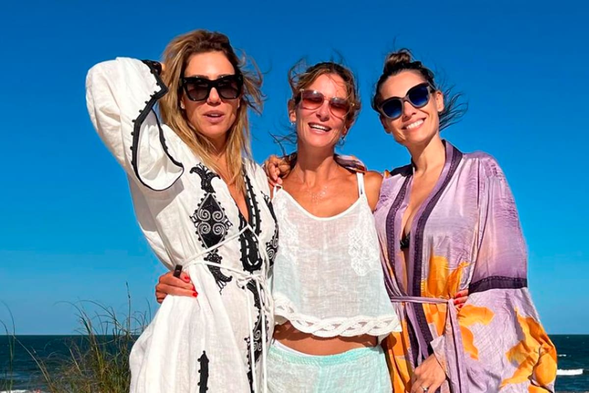 Pampita Ardohain, rodeada de amigas