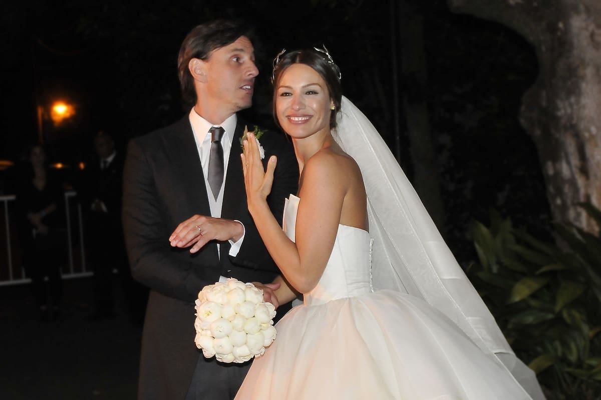 Pampita Ardohain y su flamante marido