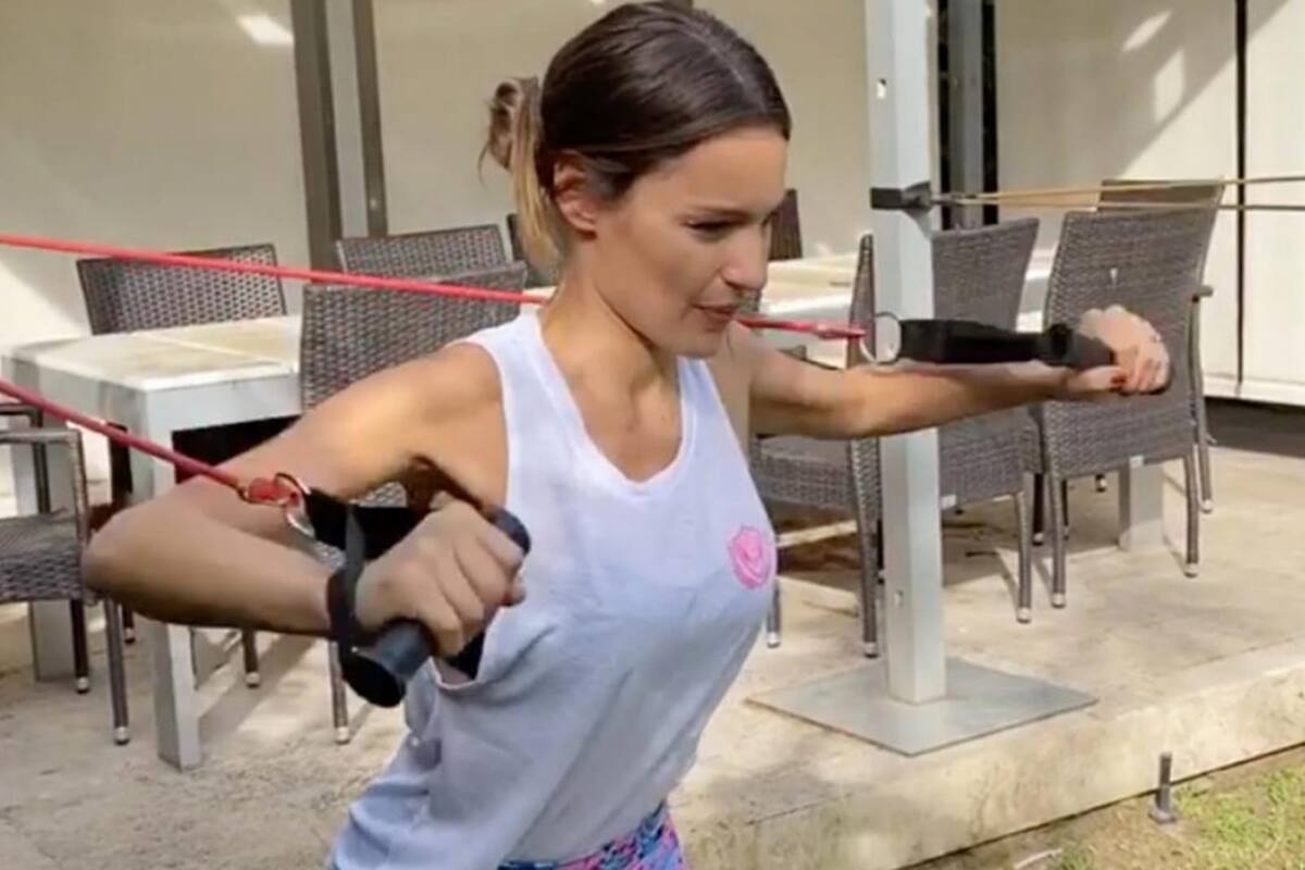 Pampita está preparándose para poder caminar hasta Luján