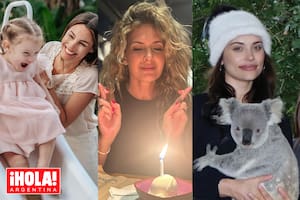 Pampita juega con su hija Ana, Isabel Macedo pide tres deseos y Eva De Dominici posa en familia.