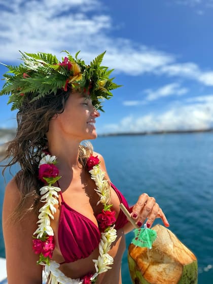 Pampita publicó fotos de sus románticas vacaciones con Martín Pepa (Foto: Instagram @pampitaoficial)