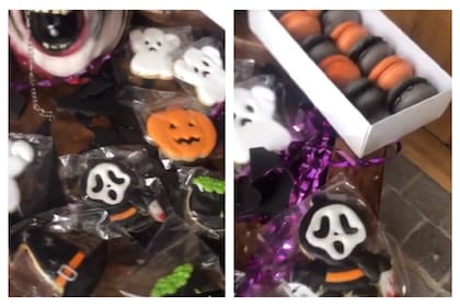 Pampita tenía preparados dulces para repartir