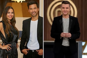 Pampita y el Chino Leunis al frente de El hotel de los famosos le complican los números a MasterChef Celebrity, conducido por Santiago del Moro