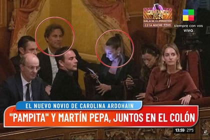 Pampita y Martín Pepa coincidieron días atrás en el Teatro Colón