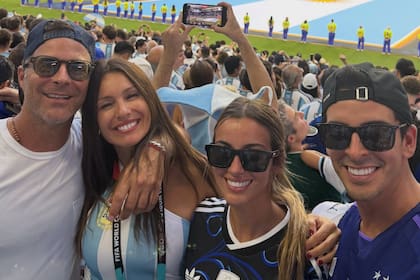 Pampita y Martín Pepa disfrutaron de la selección argentina en Miami: fotos, risas y un alocado festejo